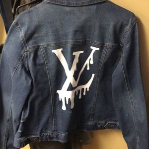 Painted demin jacket